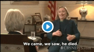Clinton Laughing at Extrajudicial murder