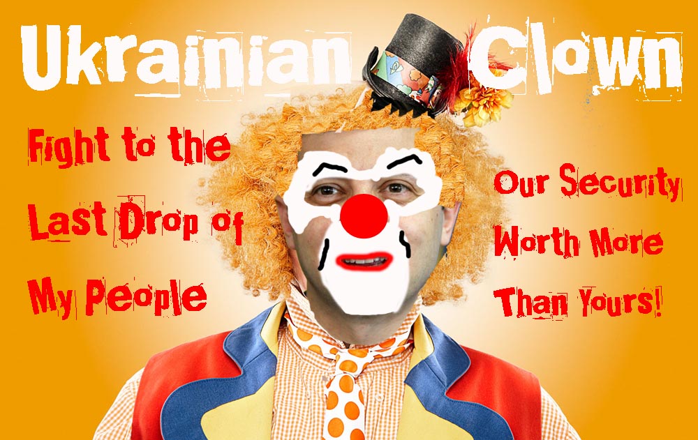 Zelenski Clowns With Ukraine Lives From Bunker