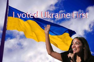 Alexandria Ocasio-Cortez votes Ukraine and genocide first! NYC last!